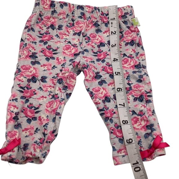 2pcs Baby Girl Floral Pants Size 0-3M Elastic Waist Comfort Multicolor - Picture 6 of 12